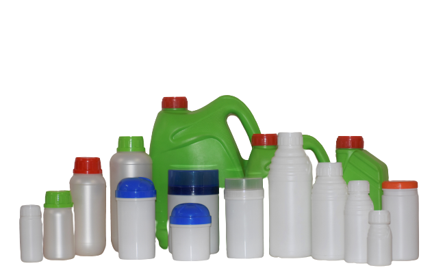 plastic oil bottles